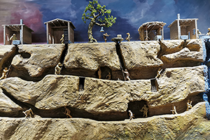 地道戰(zhàn)場景沙盤模型